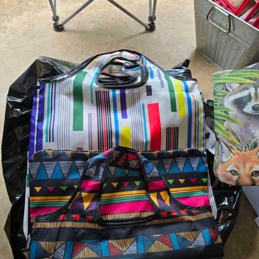 Polyester fabric shopping/tote bags